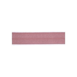 Vouwelastiek 15 mm - oud roze