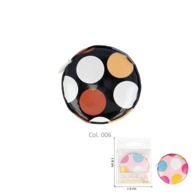 Rolcentimeter dots - zwart