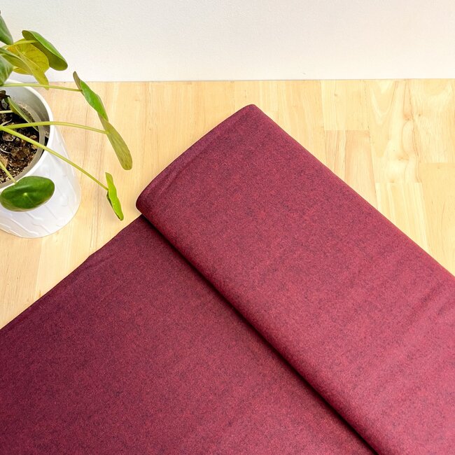 Hudson flanel - bordeaux melange