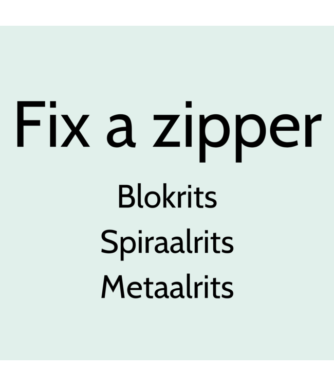Fix a zipper