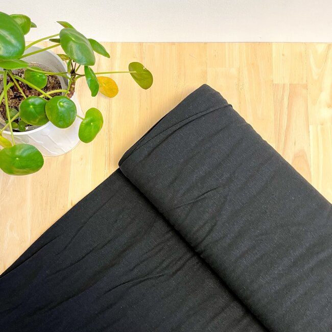 Linnentricot - zwart