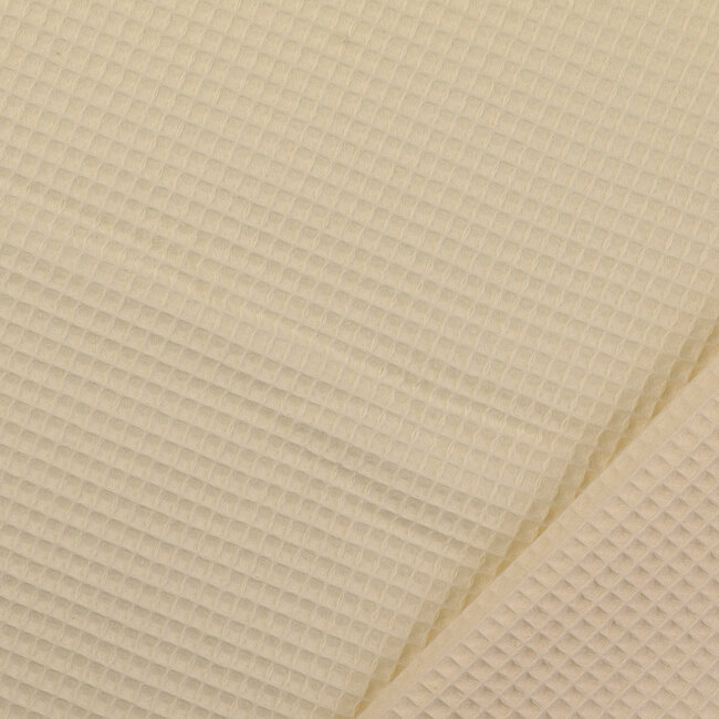 Wafelstof - ecru