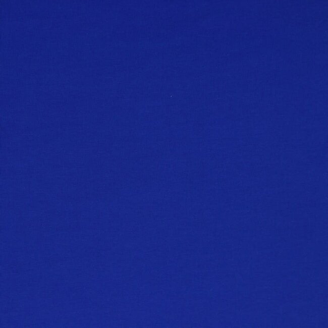 Katoentricot - kobalt