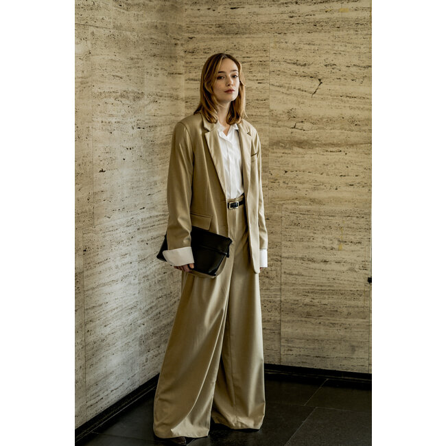 Woven bamboo organic  - licht bruin