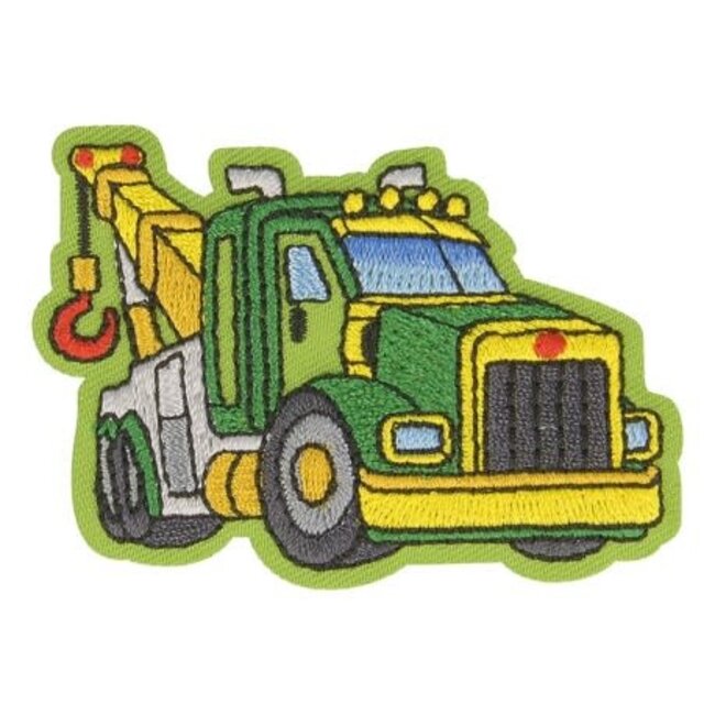Strijkapplicatie - camion vert