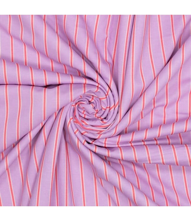 Colored stripes - viscose ecovero