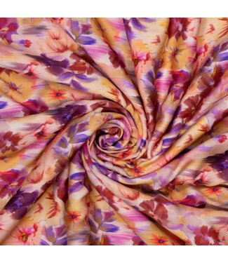 Blurred flowers - viscose
