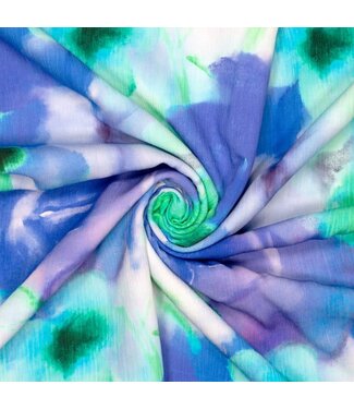 Colorful art flowers - viscose