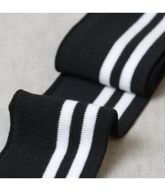Knit cuffs & waist - black