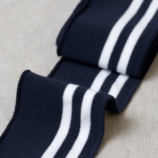 Knit cuffs & waist - navy