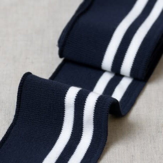 Knit cuffs & waist - navy