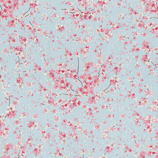 Blossom sprinkle - linenlook half panama