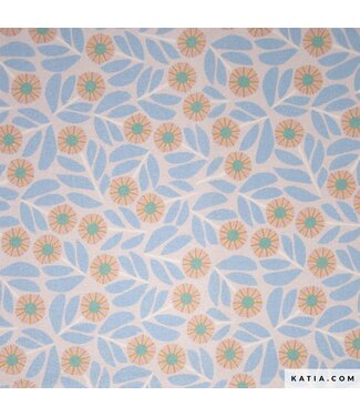 Katia Fabrics Canvas slim - mosaic flowers