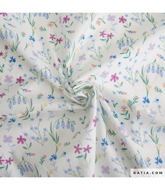 Katia Fabrics Poplin - flowers vacances