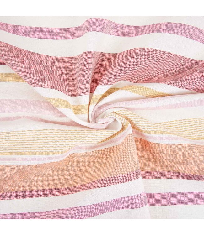 Recycled canvas stripes - sunshine