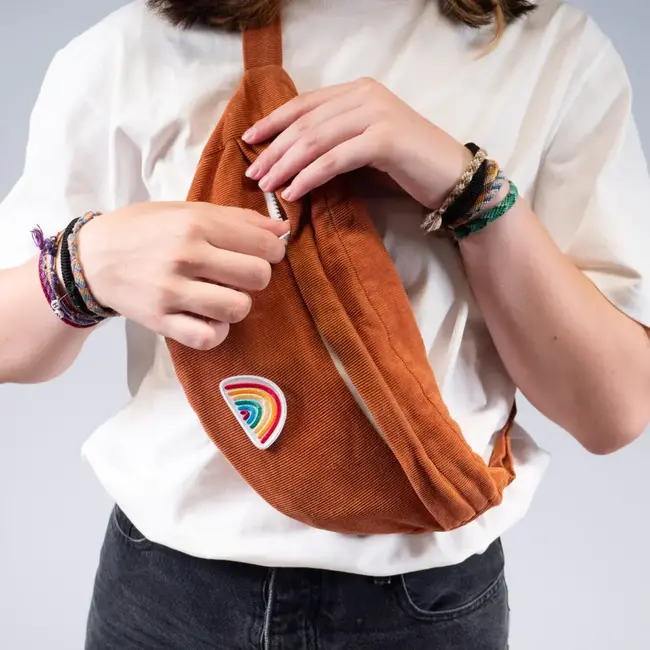 Iron on patch - rainbow