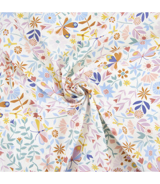 Katia Fabrics Poplin - mosaic butterflies