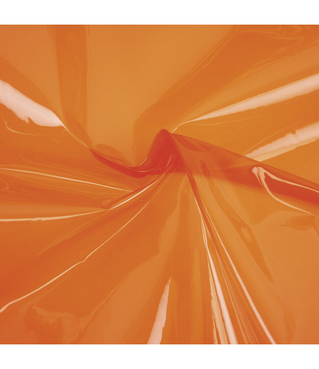 Katia Fabrics pvc translucent - fluor orange