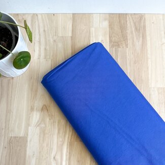 Stretch katoen stevig - kobalt
