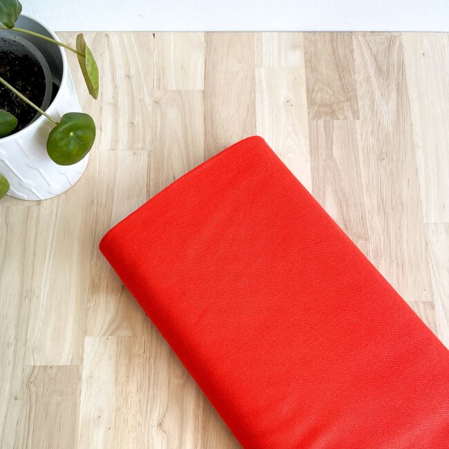 Soepele linnen keper - rood