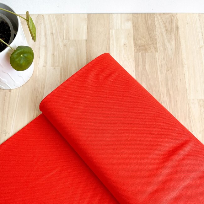 Soepele linnen keper - rood