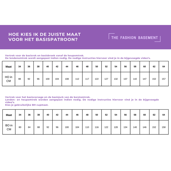 The Fashion Basement - Basiscorsage voor tricot