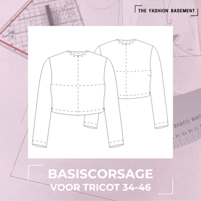 The Fashion Basement - Basiscorsage voor tricot