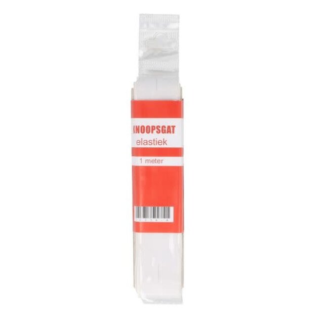 Knoopsgaten elastiek 20 mm - 1m -