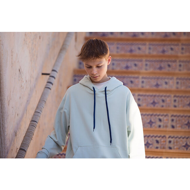 SYAS28 Licht mistig groen - french terry