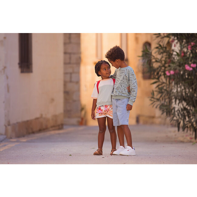 SYAS28 Licht mistig groen - french terry