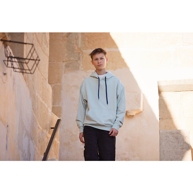 SYAS28 Licht mistig groen - french terry