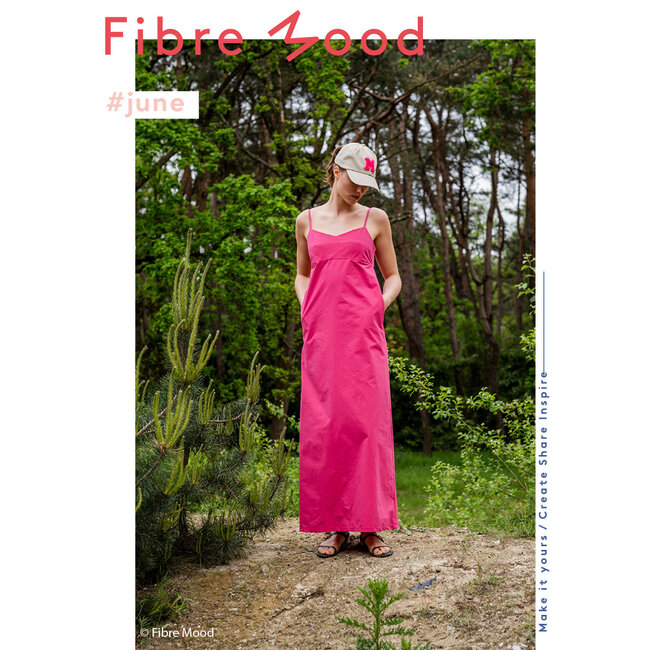 Stone washed poplin - red