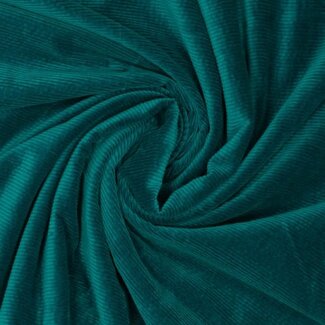 Washed corduroy stretch - petrol
