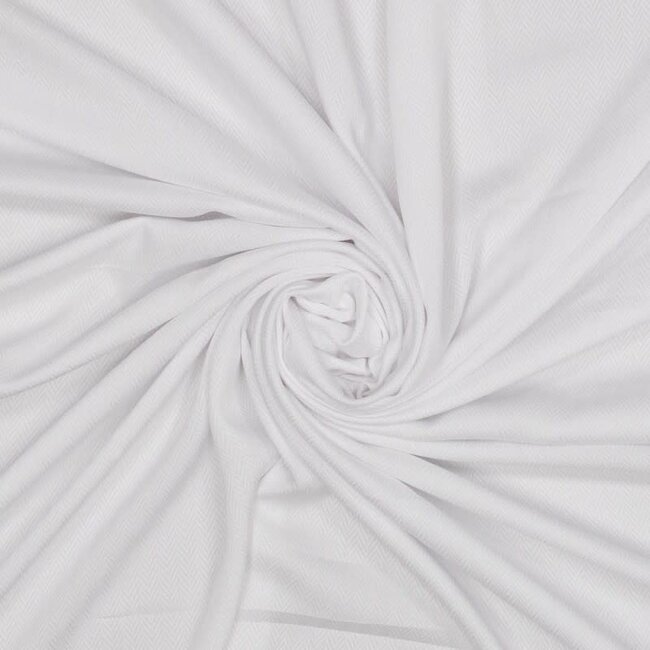 White herringbone - ecovero viscose