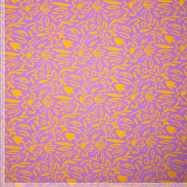 Moos purple flower - canvas