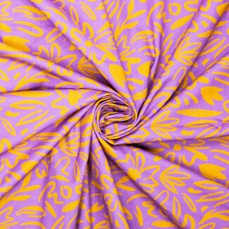 Moos purple flower - canvas