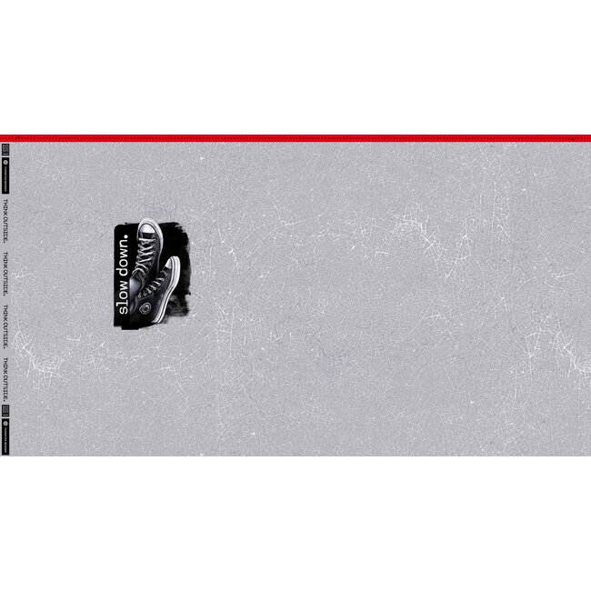 Slow down - sweater paneel 90cm