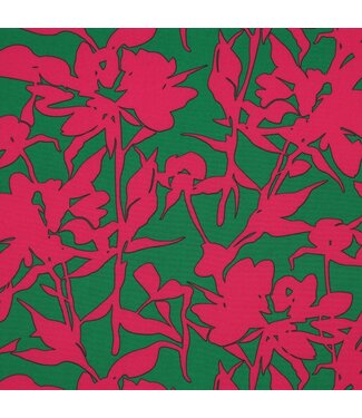 Magnolia stretch graphic - fuchsia