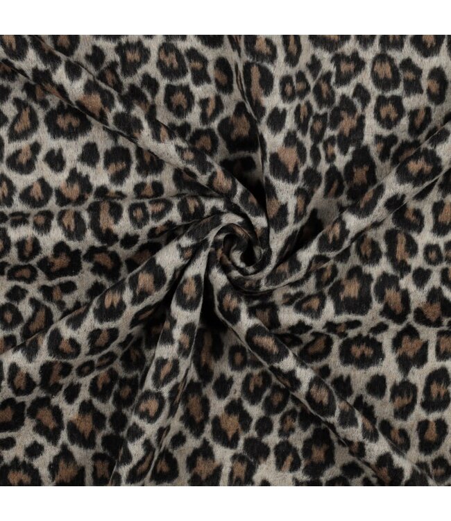 Brushed coat - animal skin