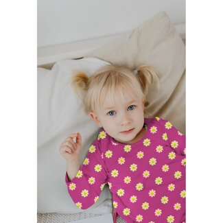Poppy Neon happy flowers - tricot