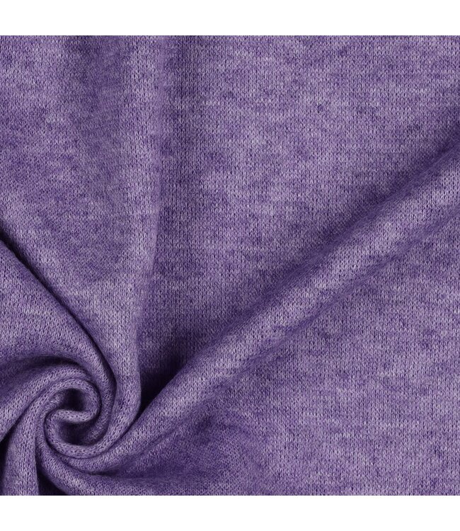 Knitted melange - purple