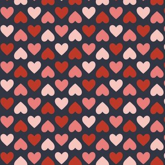 Poppy Hearts - gots jersey