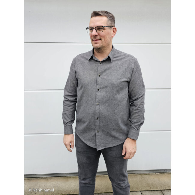 Hudson flanel - grey melange