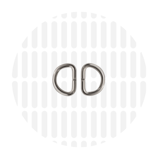 Zipper Zoo D-ring zilver