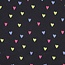 Neon hearts - jersey melange