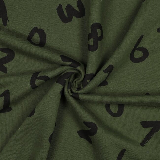 Numbers army green - jogging