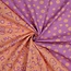 Dots peach purple - fine poplin