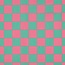 Green/pink check - coated cotton