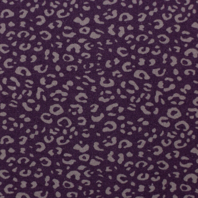 Tiny leopard tricot - mauve