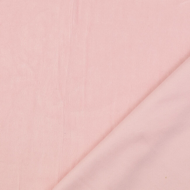 Nicky velours - zacht roze